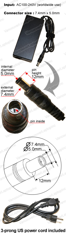 AC Power Adapter for Dell Laptop