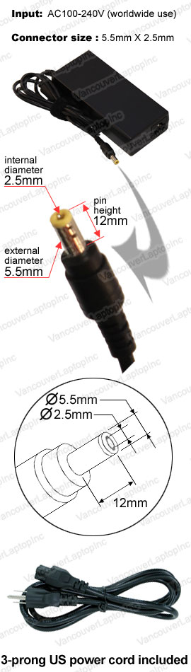 AC Power Adapter for IBM Laptop