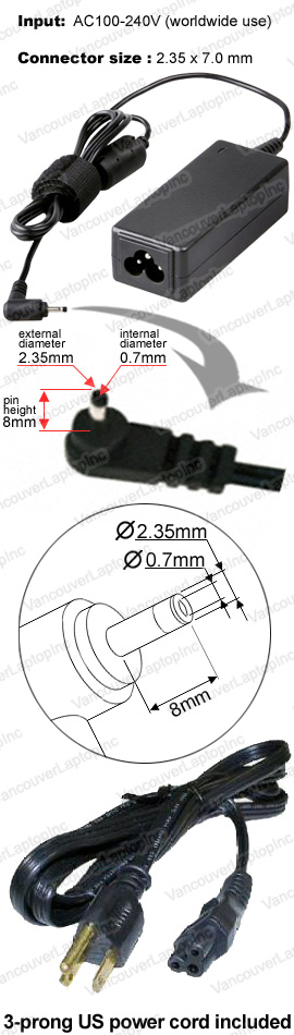 AC Power Adapter for ASUS Laptop