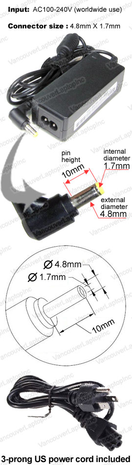 AC Power Adapter for Sony Laptop