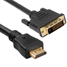 HDMI to DVI(24+1) W/FERRITE CORE CABLE 15FT